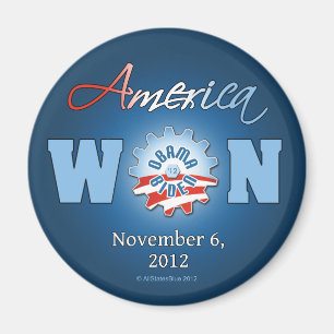 アメリカは2012年11月6日に勝ちました マグネット