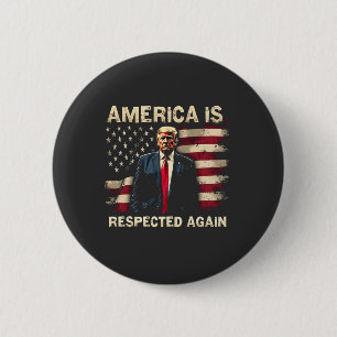 アメリカは7月4日に再びトランプUSAに尊敬されている 缶バッジ