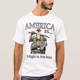 アメリカは…くまを武装させる権利です Tシャツ