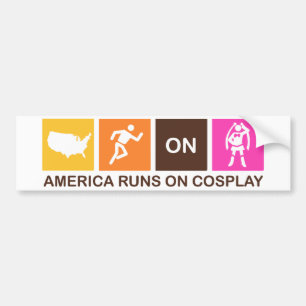 アメリカはCosplayで走ります バンパーステッカー