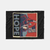 アメリカへの希望を意味する。アメリカングリアを作ろう フリースブランケット (正面(横))