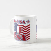 アメリカへ行く コーヒーマグカップ (正面左)