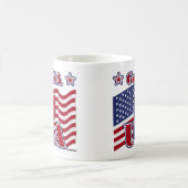 アメリカへ行く コーヒーマグカップ (中央)