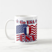 アメリカへ行く コーヒーマグカップ (左)