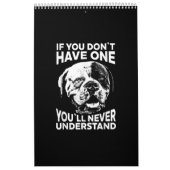 アメリカもしのブルドッグの贈おもしろいり物は一つもない カレンダー (カバー)