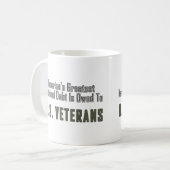 アメリカもっとも偉大の退役軍人債務 コーヒーマグカップ (正面左)