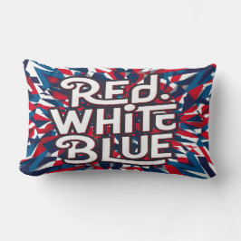 アメリカよくはしゃぐ国旗のデザイン ランバークッション