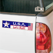 アメリカよ転が! バンパーステッカー (トラック上)