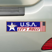 アメリカよ転が!バンパーステッカー バンパーステッカー (車上)