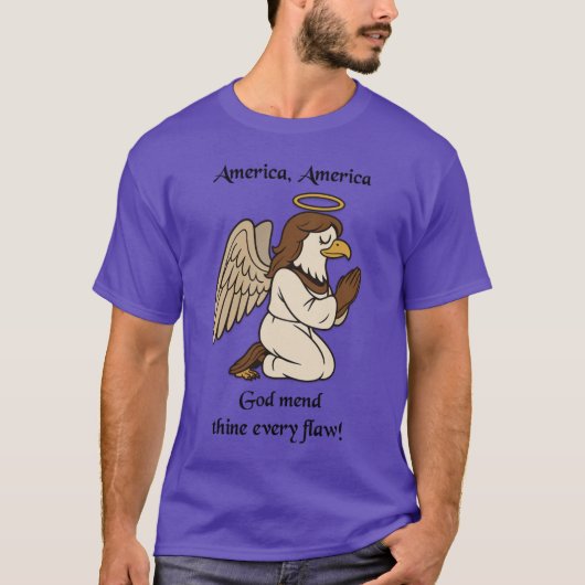アメリカよ、欠陥を神が治したまえ! Tシャツ (正面)