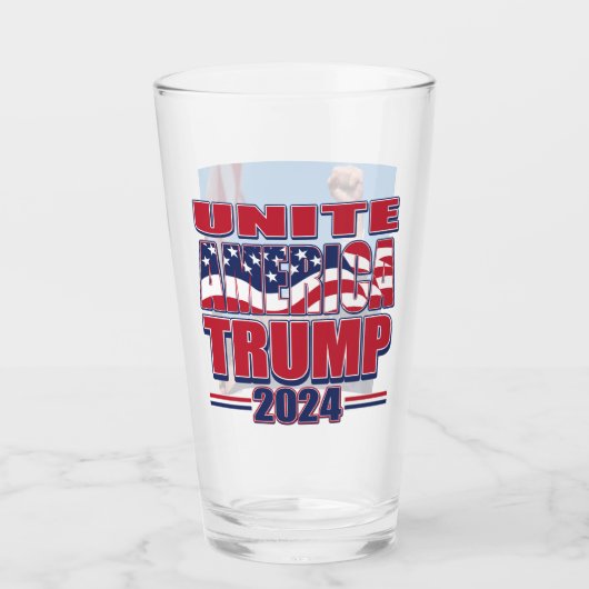 アメリカをひとつに - トランプ 2024 タンブラーグラス (正面)