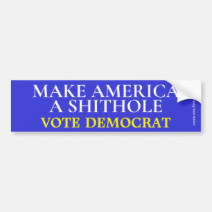アメリカをひどい選挙で民主党に選ぶ バンパーステッカー