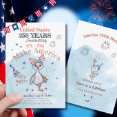 アメリカをふたたびおかしく  アメリカ合衆国250周年記念 招待状