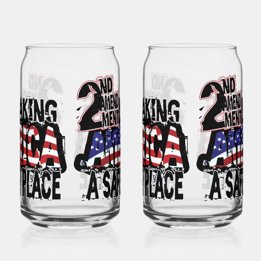 アメリカをより安全な場所にする第2改正 ガラス缶 (右)