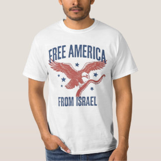 アメリカをイスラエルから解放せよ Tシャツ