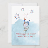 アメリカをカウボーイのように再び 7月4日パーティー 招待状 (裏面)