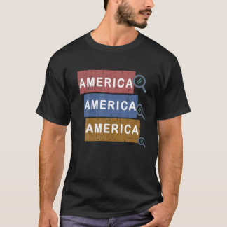アメリカをグーグルで検索、アメリカ愛好者への贈り物 Tシャツ