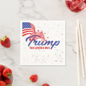 アメリカをトランプのスローガンに戻す スタンダードカクテルナプキン (インサイチュ)