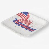 アメリカをトランプのスローガンに戻す ペーパープレート (傾斜あり)