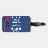 アメリカをトランプ素晴らしにする2024 ラゲッジタグ (裏面横)