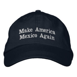 アメリカをメキシコにしよう 刺繍入りキャップ