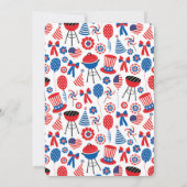 アメリカを代表するパーティー 7月4日 BBQ ご招待 招待状 (裏面)