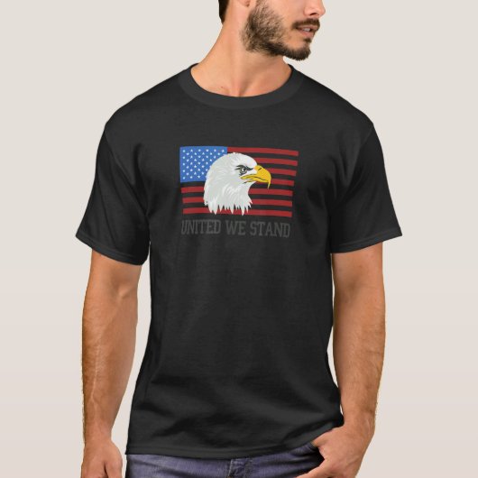 アメリカを代表す統一されたる愛国的なハゲ Tシャツ (正面)