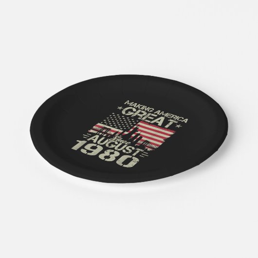 アメリカを作る素晴らし誕生日威厳があるギフト19 ペーパープレート (アングル)