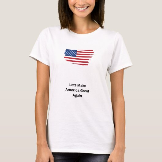 アメリカを作素晴らしる Tシャツ (正面)