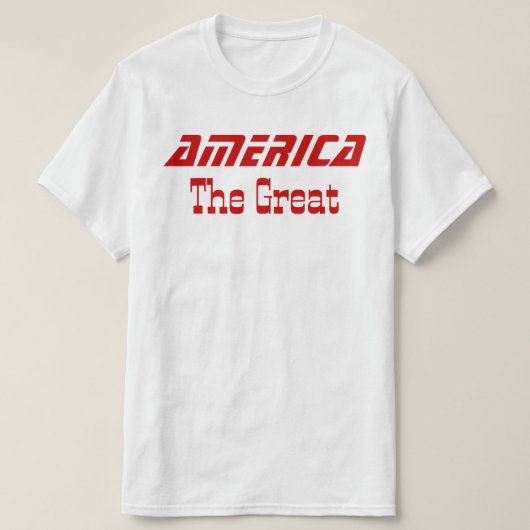アメリカを作素晴らしる Tシャツ (デザイン正面)