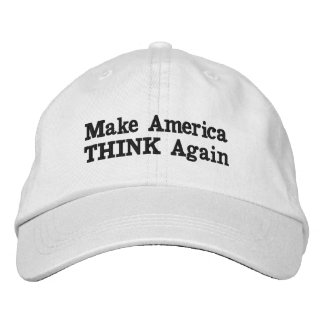 「アメリカを作考えり直し」 刺繍入りキャップ