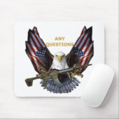 アメリカを保護している向こう見ずのワシ マウスパッド (マウス)