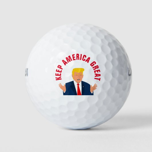 アメリカを偉大に ドナルド・トランプ選挙 ゴルフボール (正面)