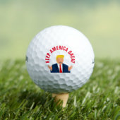 アメリカを偉大に ドナルド・トランプ選挙 ゴルフボール (インサイチュ 木)