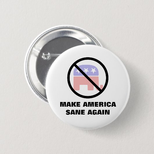 アメリカを健全に再度させて下さい 缶バッジ (正面&裏面)