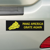 アメリカを再びおいしく (チーズ) バンパーステッカー (車上)