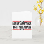 アメリカを再びアメリカおもしろい愛国的な4番目にする カード (黄色い花)