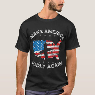 アメリカを再びアメリカ誇りを持ったのクリスチャンにする Tシャツ