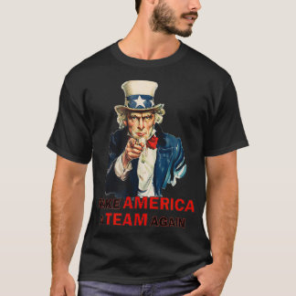 アメリカを再びアンクル・サム・ノンパティサン Tシャツ