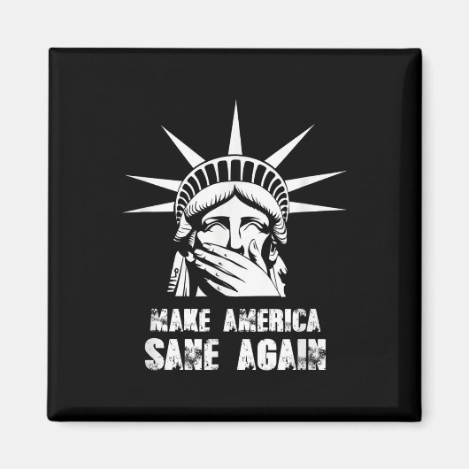 アメリカを再びアンチトランプ抵抗運動させる マグネット (正面)