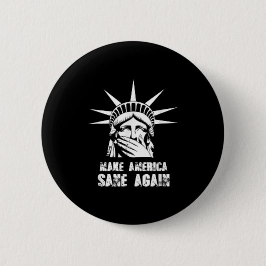 アメリカを再びアンチトランプ抵抗運動させる 缶バッジ (正面)