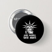 アメリカを再びアンチトランプ抵抗運動させる 缶バッジ (正面&裏面)