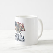 アメリカを再びカウボーイに 愛国 ウエスタンTシャツ_ コーヒーマグカップ (正面右)