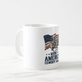 アメリカを再びカウボーイに 愛国 ウエスタンTシャツ_ コーヒーマグカップ (正面左)