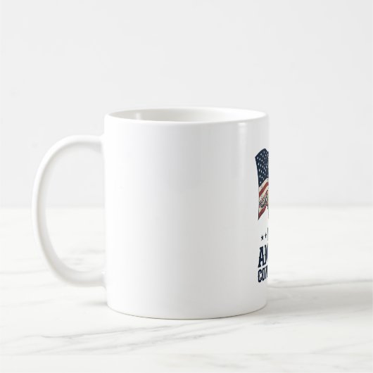 アメリカを再びカウボーイに 愛国 ウエスタンTシャツ_ コーヒーマグカップ (左)