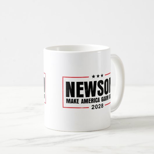 アメリカを再びギャビンに大統領のする コーヒーマグカップ (正面右)