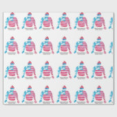 アメリカを再びクリスマスのセーターに温める ラッピングペーパー (フラット)