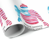 アメリカを再びクリスマスのセーターに温める ラッピングペーパー (ロールコーナー)