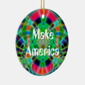 「アメリカを再びグルーヴにする」 セラミックオーナメント (右)