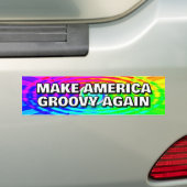アメリカを再びグルーヴィーに（文言変更可） バンパーステッカー (車上)